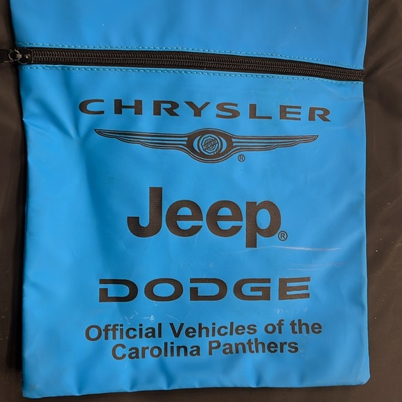 Old school vintage retro seat cushion Carolina Panthers 🐆 with pouch - Picture 9 of 9